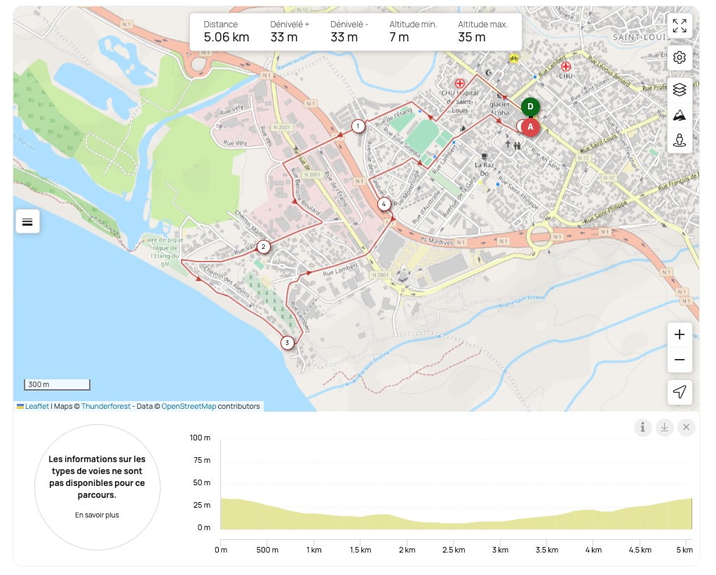 PLAN du 10km de Saint-Louis - TLR